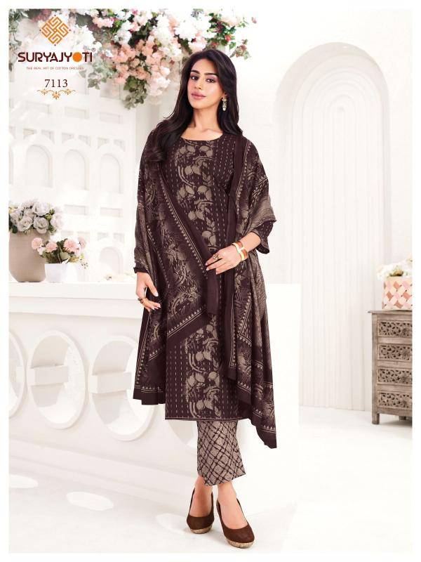 Suryajyoti trendy cotton vol-71 Surat dress material wholesale market